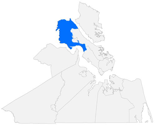 Map Showing the Location of James City County