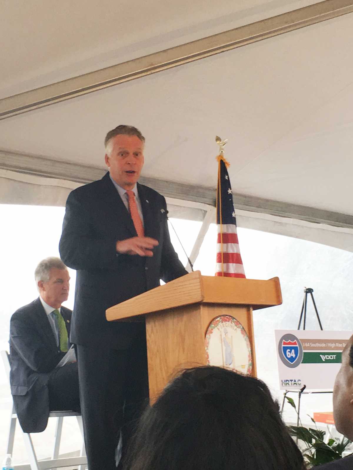 Governor Speaking at Podium