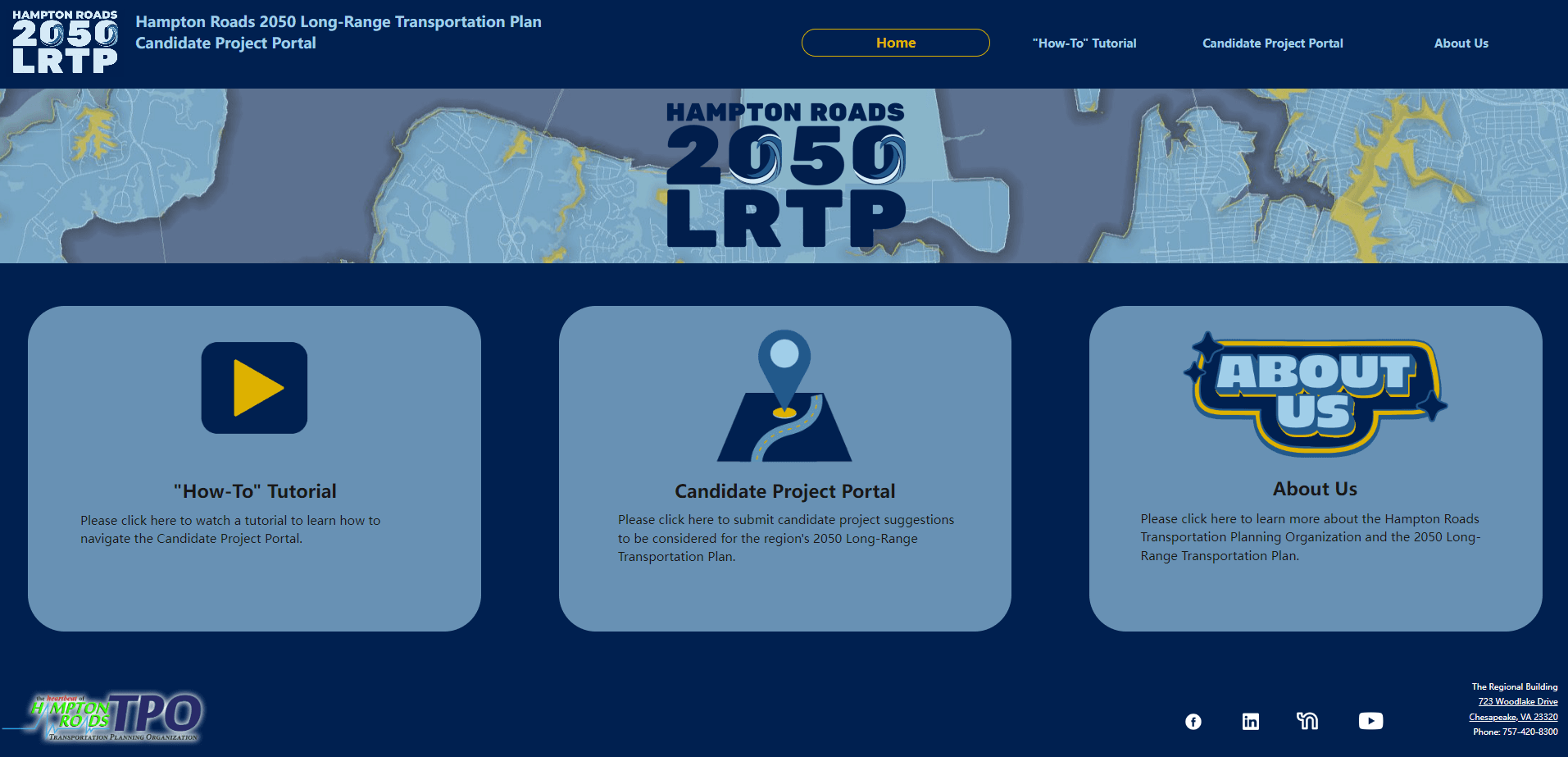 Candidate Project Portal Website